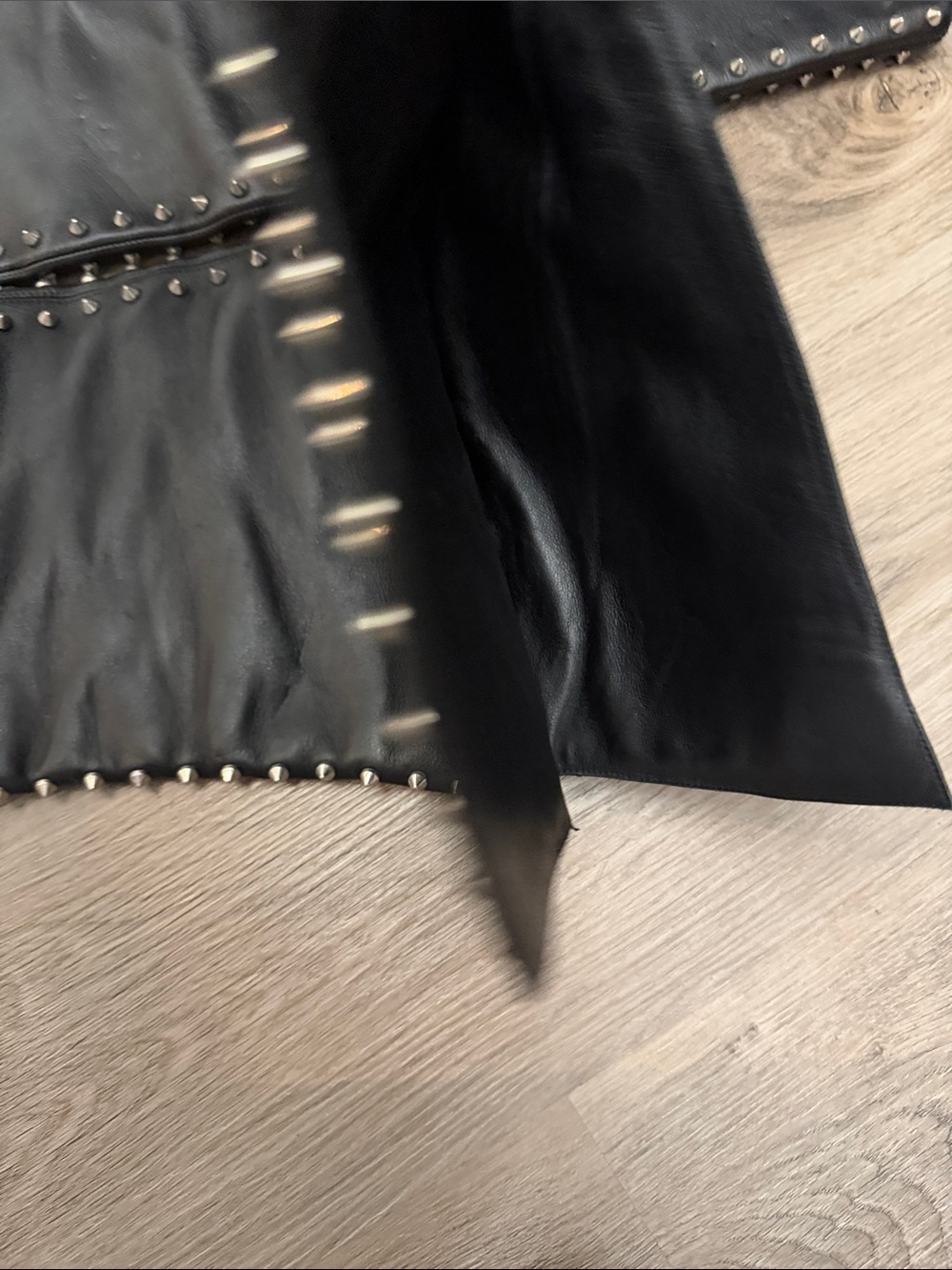 Christian Louboutin Black Studded Over-the-Knee Stiletto Boots Size 7 - Picture 10 of 16